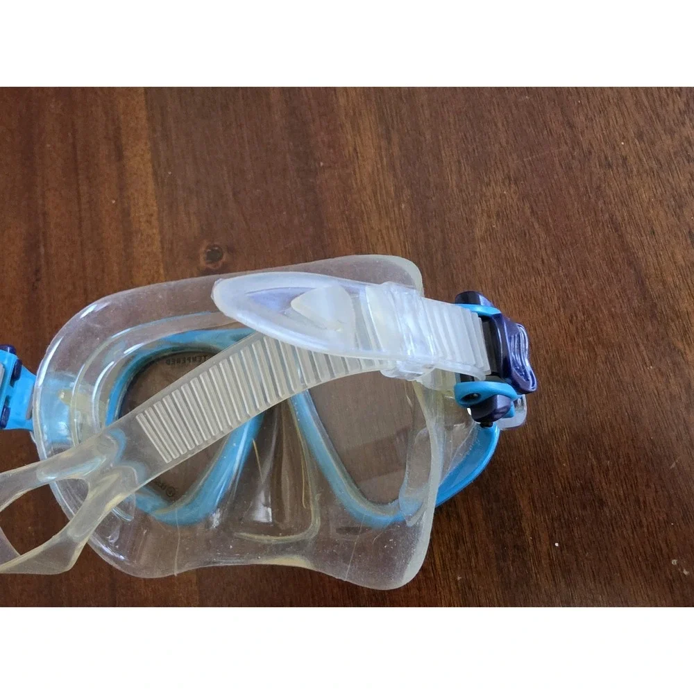 U.S. Divers Snorkeling Set LG Blue Unisex Snorkel Mask Fins Gear Kit